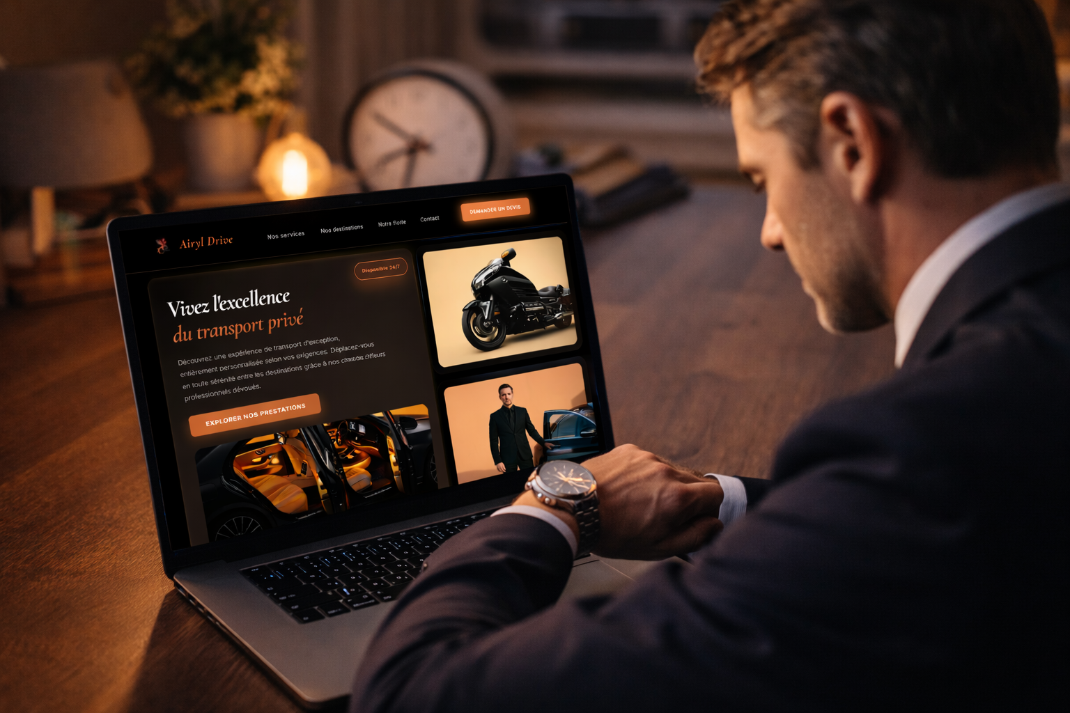 Service à l'heure chauffeur privé